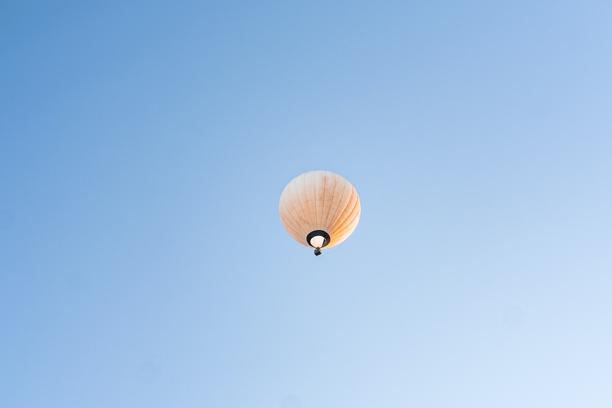 Flying balloon in the sky